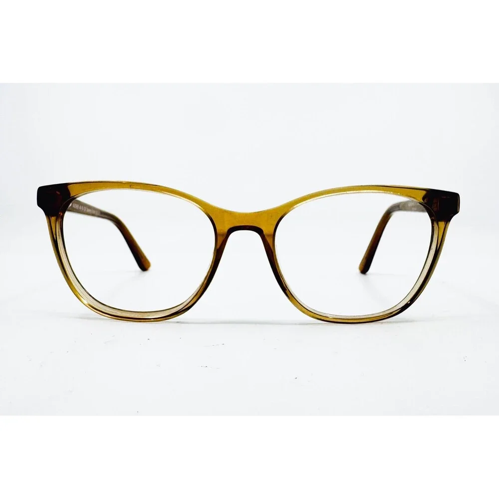 Adrienne Vittadini Eyeglass Frames Womens Brown Caramel Crystal AV596S 49-16-135